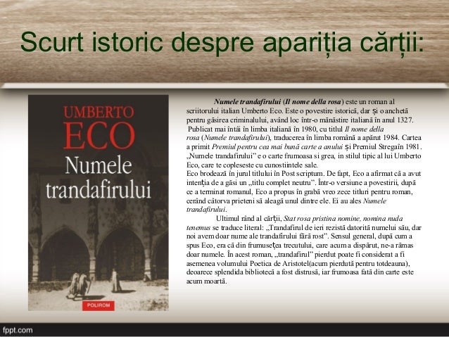 numele trandafirului